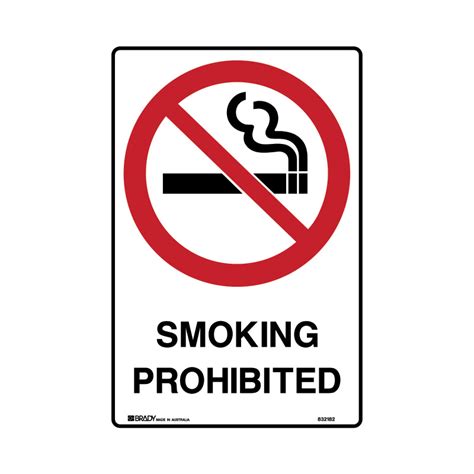 Prohibition Sign Smoking Prohibited