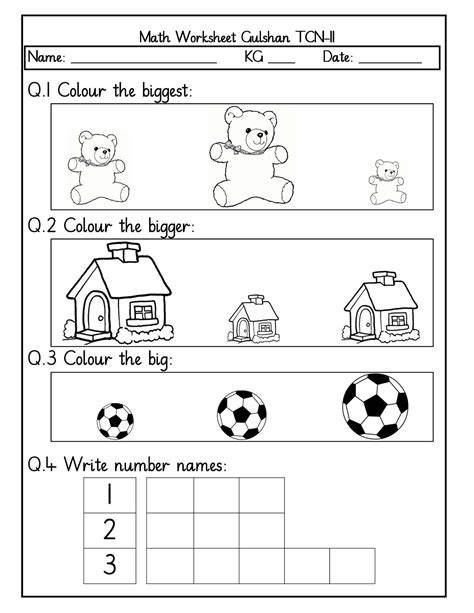 nursery worksheets     worksheets samples