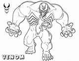 Venom Colorear Mewarnai Scribblefun Páginas Colorear24 sketch template