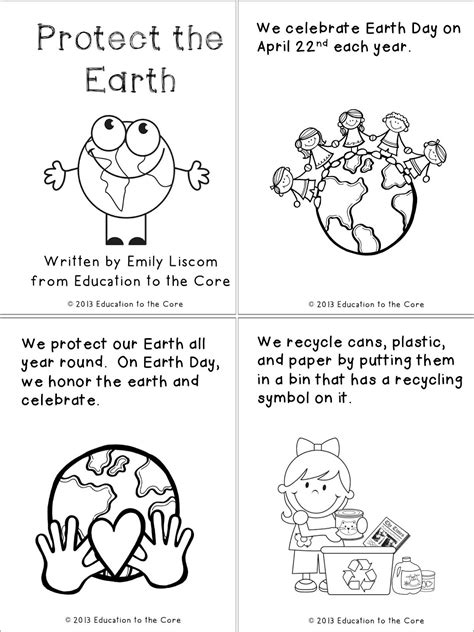 earth day activity worksheets