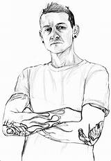 Chester Bennington sketch template