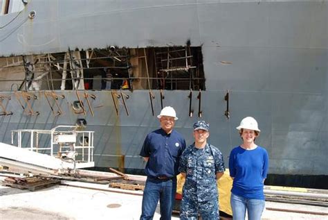 navy repairs supply ship earhart  guam