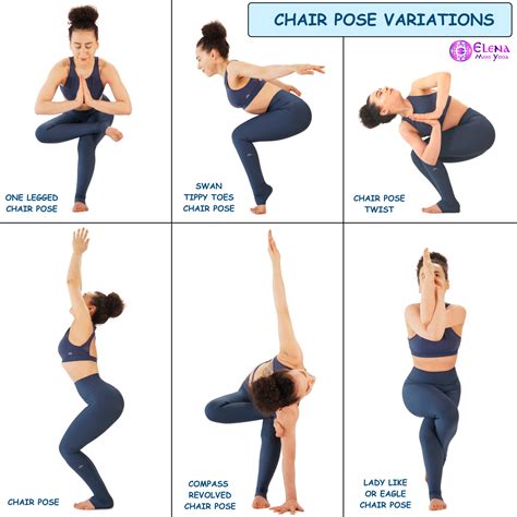 chair pose variations elena  yoga