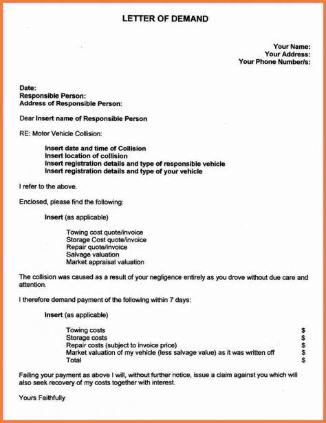 personal injury demand letter letter  lettering car accident