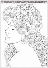 Nature Beauty Edward Ramos Coloring Stress Anti Book Colorism Illustration Justcolor Pages Zen Adult sketch template