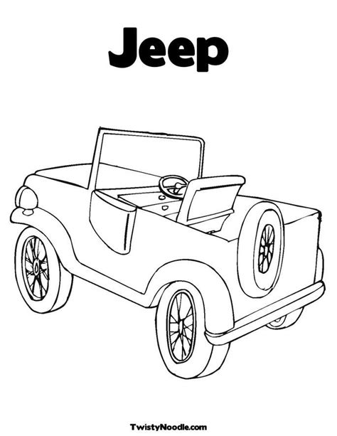 safari jeep coloring page coloring home