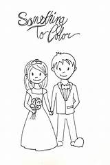 Coloring Wedding Kids Printable Pages Printables Etsy Children sketch template
