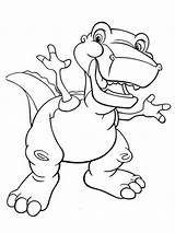 Land Before Time Coloring Pages Printable Color Recommended Cartoon sketch template