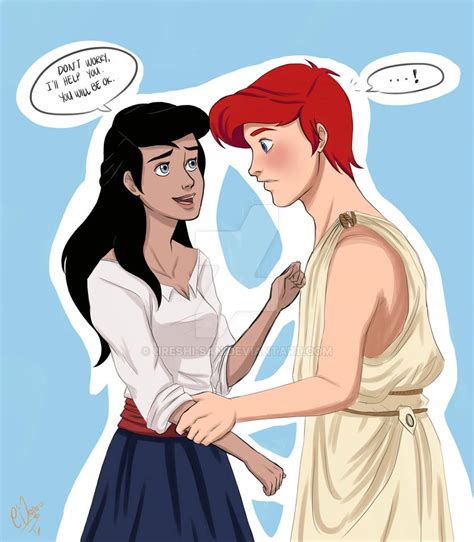 ariel and prince eric genderbend by ureshi san on deviantart