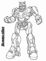 Bumblebee Autobot sketch template
