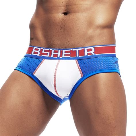 bshetr brand new male underwear briefs cotton mesh comfortable men