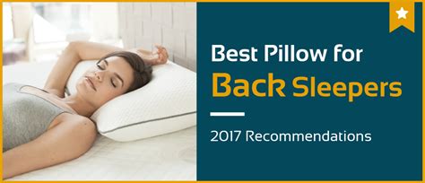 5 Best Pillows For Back Sleepers In 2017 Pillow Reviews