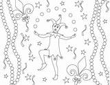 Gras Mardi Coloring Pages Jester Kids Activities sketch template