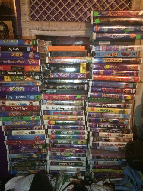 my vhs collection so far mostly disney i thought i would share this