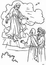 Ascension Heaven Into Azcoloring Pentecost sketch template