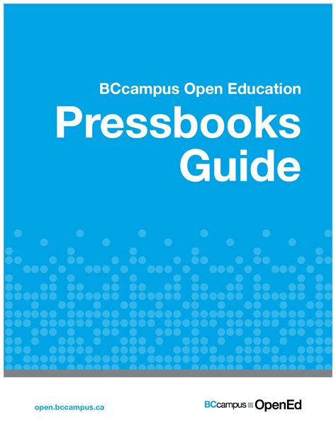 pressbooks guide simple book publishing