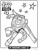 Story Coloring Buzz Lightyear Toy Pages Printable Print Book sketch template