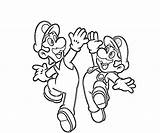 Luigi Mario Coloring Pages Super Color Drawing Printable Brothers Baby Getcolorings Clipartmag Popular Getdrawings Print sketch template