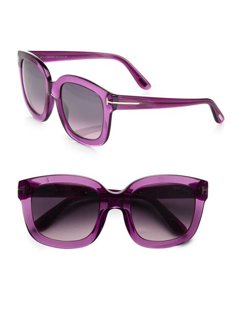 Lyst Tom Ford Christophe Acetate Sunglasses In Purple