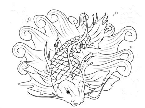 koi coloring pages  adults  getdrawings
