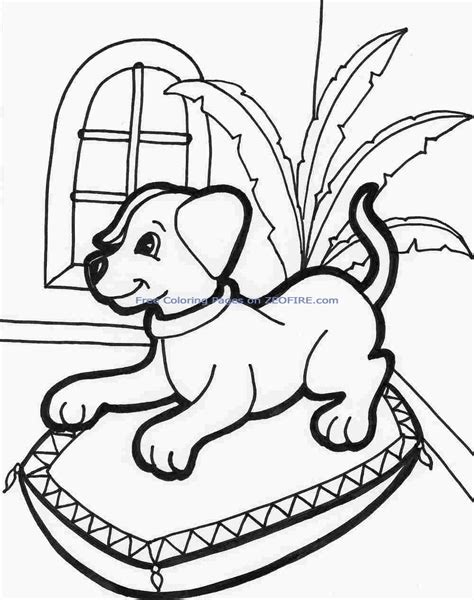 printable coloring pages animal dogs  kindergarten
