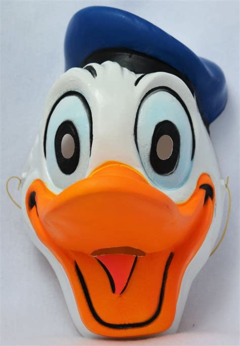 vintage walt disney donald duck halloween mask cesar costumes french import
