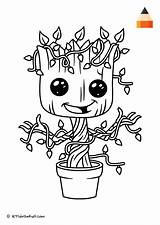 Groot Coloring Pages Baby Christmas Kids Draw Small Coloriage Dessin Printable Coloriages Colorier Drawing Rysunki Marvel Color Disney Sheets Let sketch template