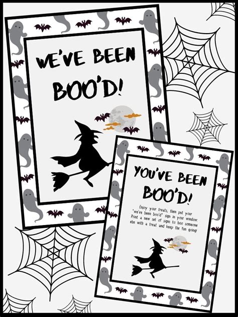 cute youve  booed  printables  instant