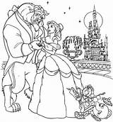 Beast Beauty Coloring Pages Printable Print Belle Color Disney Dancing Colouring Coloringpagesfortoddlers Castle Beautiful Procoloring Sheets Dance Rose Choose Board sketch template