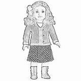 Coloring American Girl Pages Printable Doll Dolls Girls Caroline Print Template Printables Julie Sheets Pics4 Pic sketch template