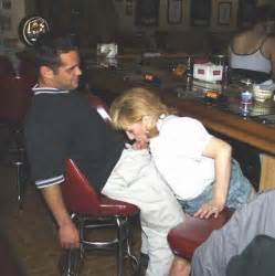 Public bar blowjob