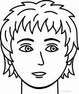 Face Coloring Pages Boy Boys Sheets Faces Color Printable Getcolorings Print Getdrawings Popular sketch template