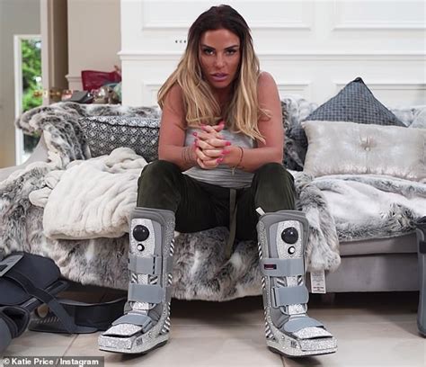 Katie Price Looks Unsteady On Her Feet As She Tentatively Takes Her