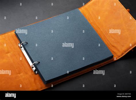 photo album blank page high resolution stock photography  images alamy