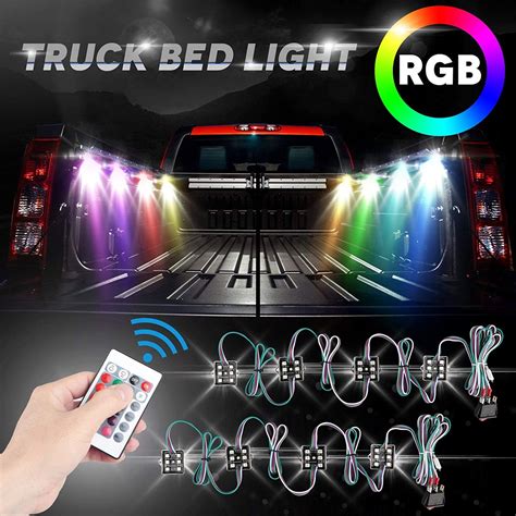 buy led truck bed lights pcs led rock lights  leds rgb truck bed cargo