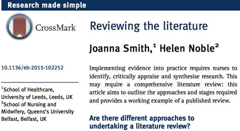 reviewing  literature  challenges evidence based nursing blog