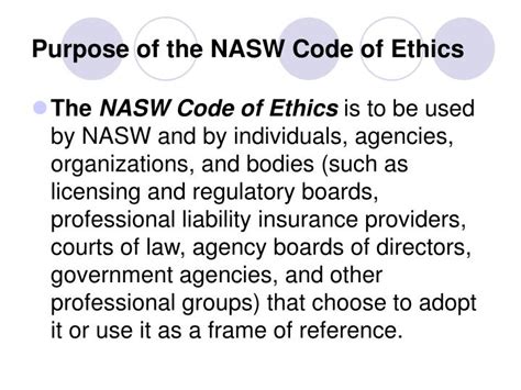 nasw code  conduct proven   cite  nasw code  ethics
