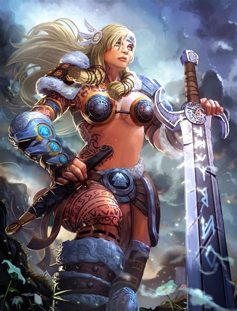 Freya The Queen Of The Valkyries Smite Game Art Hq