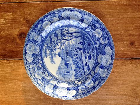 antique blue white plate collectors weekly
