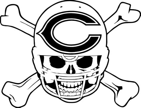 chicago bears symbol coloring pages coloring home