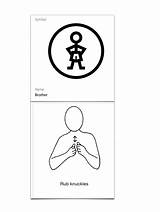 Makaton Symbols Symbole Communication Znaki Sen sketch template