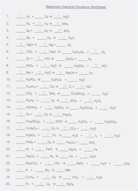 balancing nuclear equations worksheets answer key chemical equation