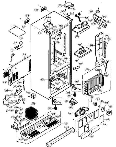 lg refrigerator lfcst parts diagram