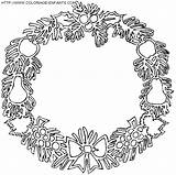 Guirnalda Couronnes Ghirlande Girlanden Corone Wreath Dibujo Navidena Paginas sketch template