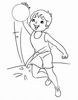 Practice Basketball Coloring Bestcoloringpages sketch template
