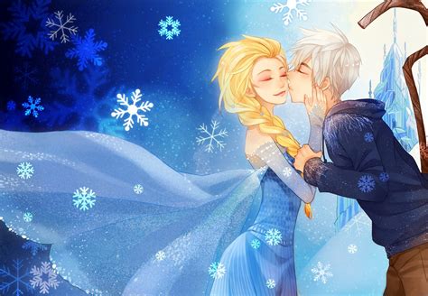 jack frost and queen elsa elsa and jack frost photo