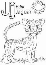 Coloring Jaguar Letter Pages Printable Color Preschool Sheets Kids Crafts Alphabet Supercoloring Animals Print Jungle Animal Words Coloringpagesfortoddlers Jacksonville Jaguars sketch template