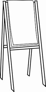Easel Clipart Flipchart Clip Chart Flip Drawing Easle Cliparts Google Transparent Poster Search School Short Painting Large Forget Vector Library sketch template