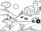 Farm Coloring Pages House Animals Printable Kids Chicks Roosters Hens Colouring Color Template Smf Finance Powered Help Funny Scene Birds sketch template