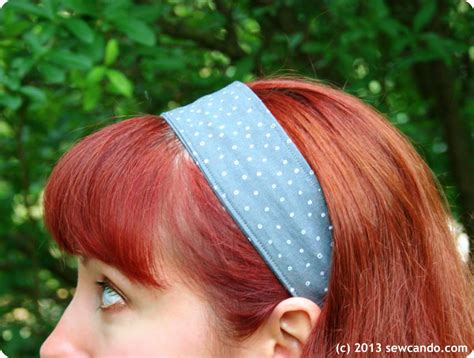 sew   knock   store inspired tutorial wired fabric headband